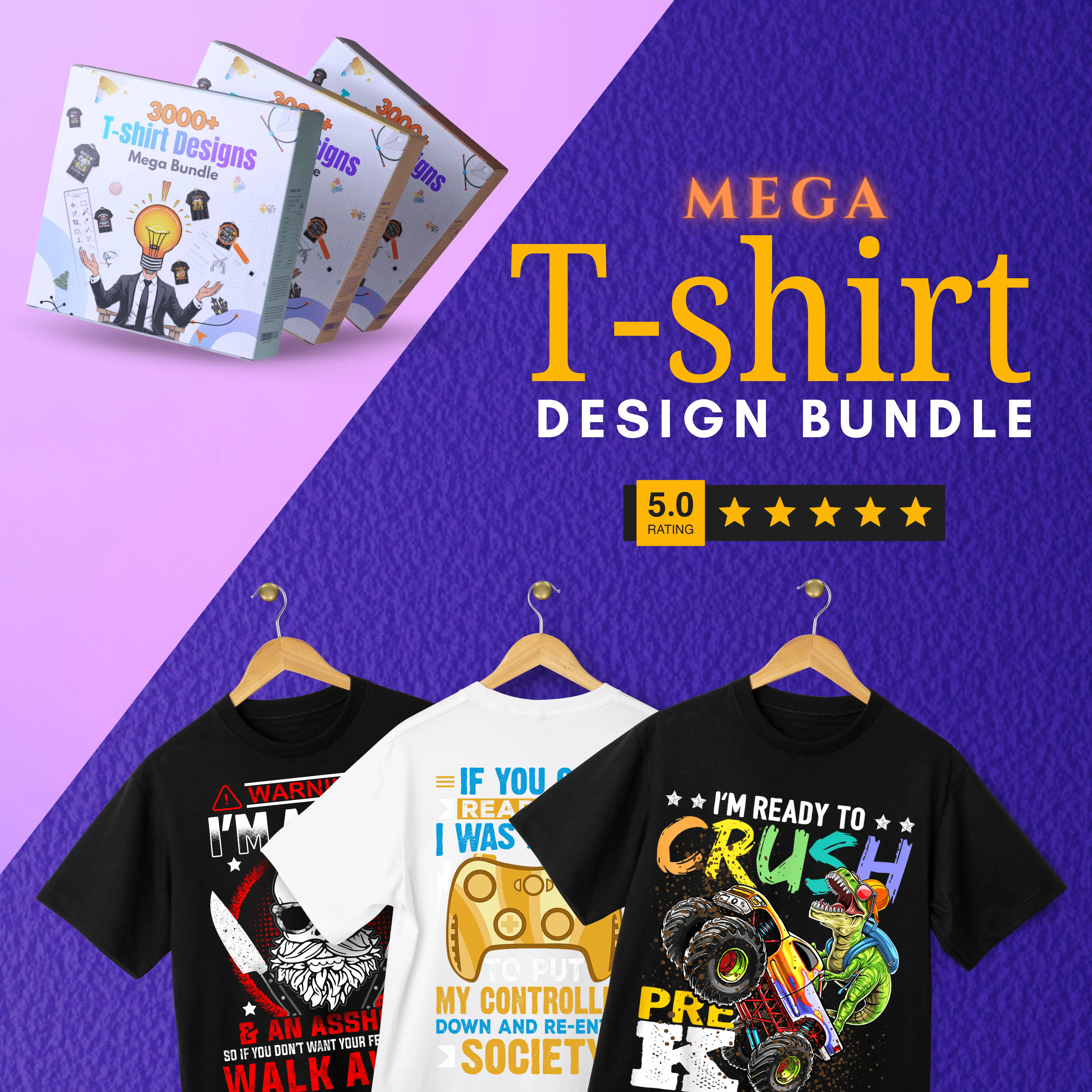mega bundle of tshirt design banner 2